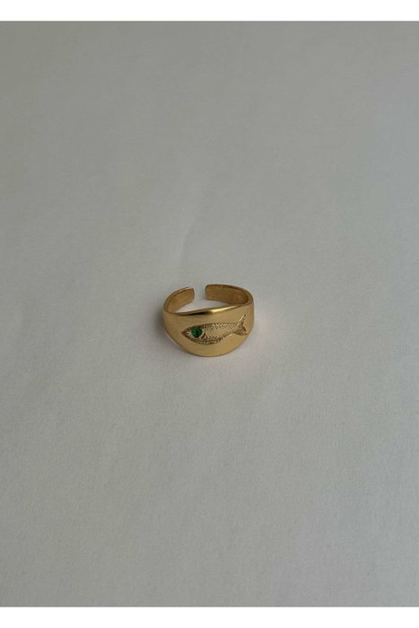 Heliophilia Silver Anillo de Cuerpo de Latón Dorado Ajustable